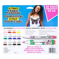 Tulip® Ultimate Fabric Markers Rainbow, 24 Pack