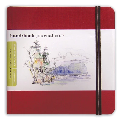 Global Art Travelogue Vermilion Red Drawing Journal