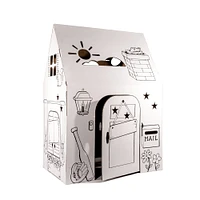 Easy Playhouse Cardboard Clubhouse