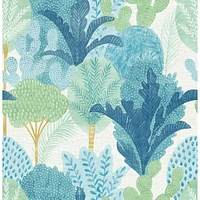 NuWallpaper Keilani Teal Peel & Stick Wallpaper