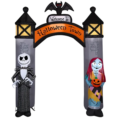 8.5ft. Airblown® Inflatable NBC Welcome to Halloween Town Archway