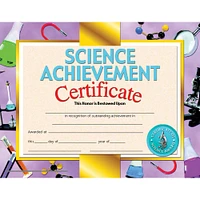 Hayes® Science Achievement Certificate, 6 Packs of 30