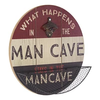 What Happens In The Man Cave Bottle Opener & Cap Catcher