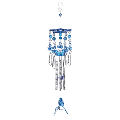 13" Blue Hummingbird Wind Chimes