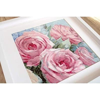 Letistitch Pale Pink Roses Counted Cross Stitch Kit