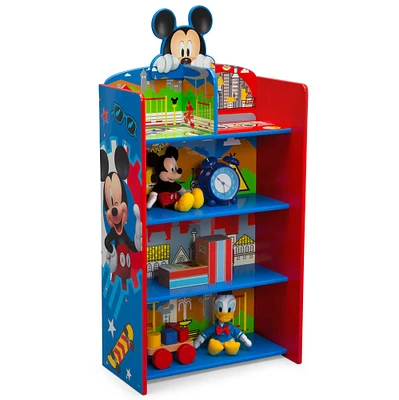 Disney® Mickey Mouse Wooden Playhouse 4-Shelf Bookcase 