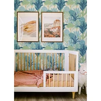 NuWallpaper Keilani Teal Peel & Stick Wallpaper