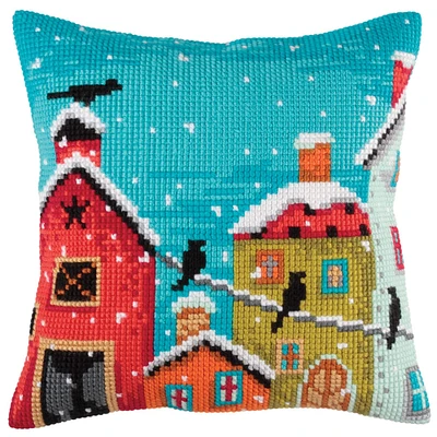 RTO Collection D'Art Winter Morning Stamped Needlepoint Cushion