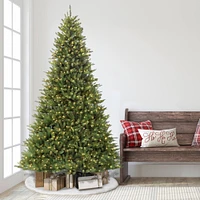 9ft. Pre-Lit Fraser Fir Artificial Christmas Tree, Clear Lights