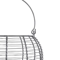 DII® Gray Vintage Metal Basket Set