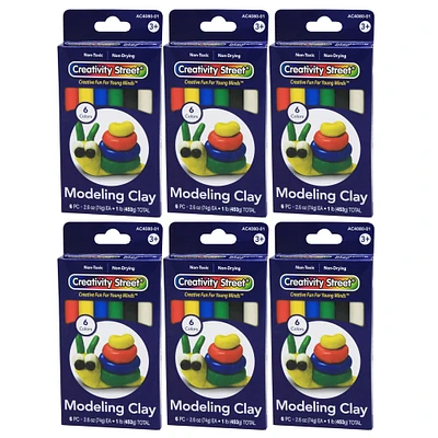 Creativity Street® Extruded Modeling Clay Sticks, 6 Packs of 6