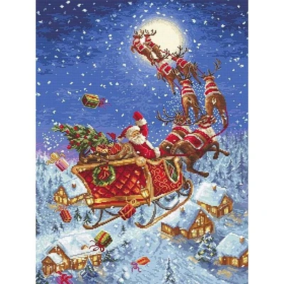 Letistitch The Reindeers On Their Way! Counted Cross Stitch Kit