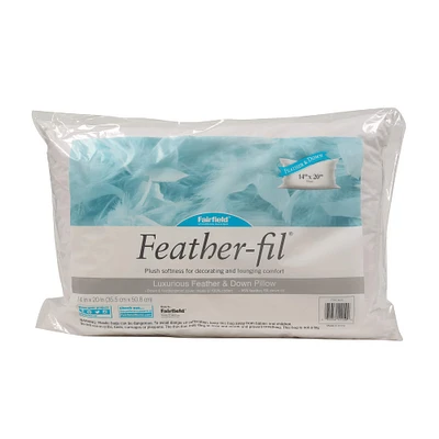 Feather-fil® 6ct. Luxurious Feather & Down Pillows, 14" x 20"