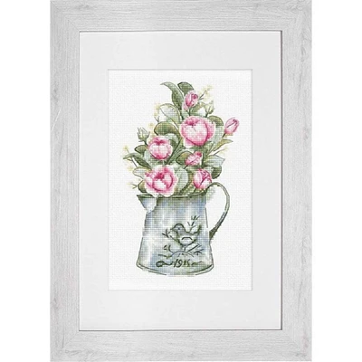 Luca-s Bouquet With Roses Counted Cross Stitch Kit