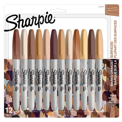 12 Packs: 12 ct. (144 total) Sharpie® Portrait Colors Fine Point Permanent Markers