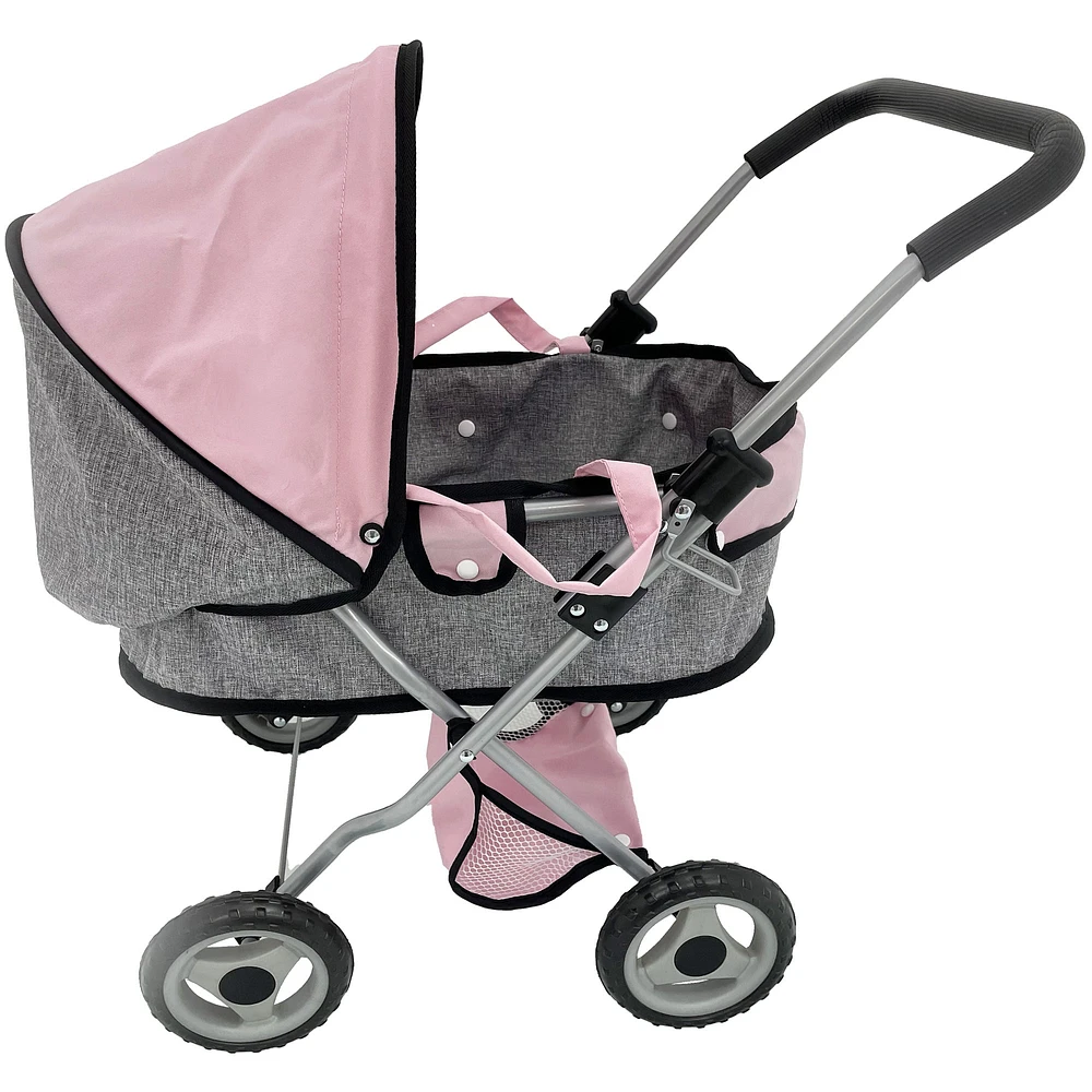 Bambolina Doll Pram with Adjustable Canopy