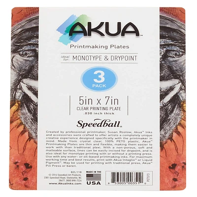 Speedball® Akua™ Clear Printing Plates