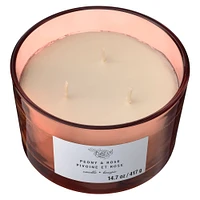 Peony & Rose 3-Wick Jar Candle by Ashland®