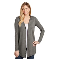 District® Women's Perfect Tri-blend Hooded Cardigan