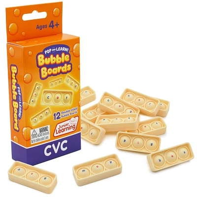 Junior Learning® Pop & Learn Bubble Boards CVC Interactive Phonics Pre-K to Grade 1 Game