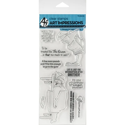 Art Impressions Pamper Yourself Clear Stamps