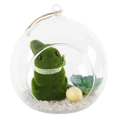 Flora Bunda® 6" Easter Bunny Glass Terrarium