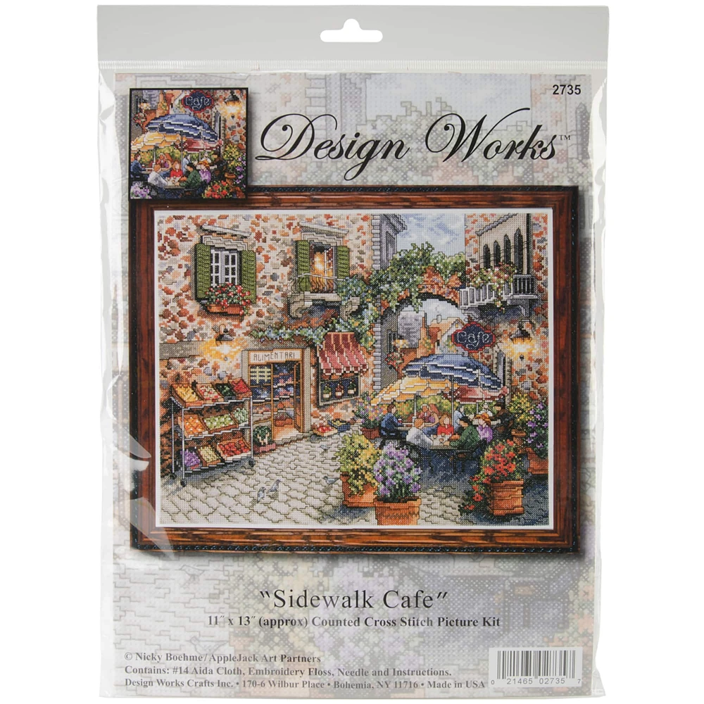 Design Works™ Sidewalk Cafe Counted Cross Stitch Kit