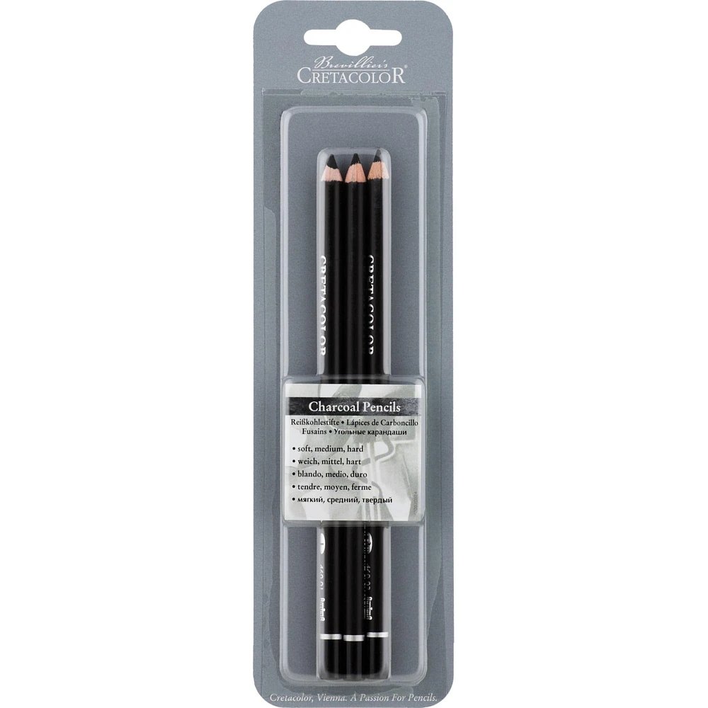 12 Pack: Cretacolor Charcoal Pencil Set