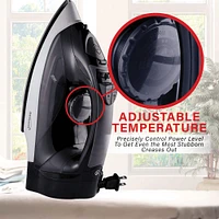 Brentwood 1,200W Nonstick Steam Iron with Retractable Cord