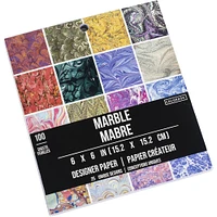 Colorbok® Marble Designer Paper Pad, 6" x 6"