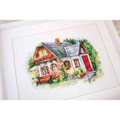 Luca-s Beautiful Country House Counted Cross Stitch Kit
