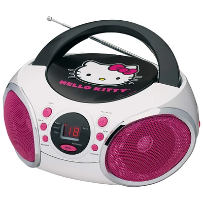 Hello Kitty® Portable Stereo CD Boombox with AM/FM Radio
