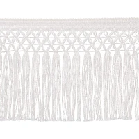 Simplicity® White Chainette Trellis Fringe