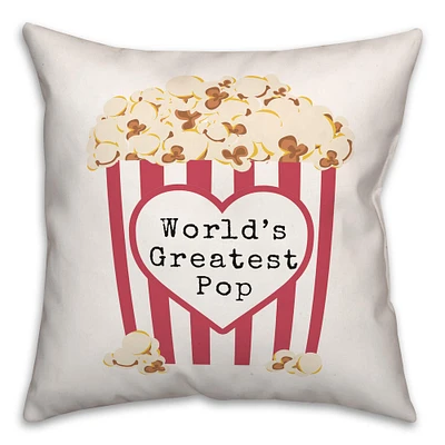 World's Greatest Pop Indoor/Outdoor Pillow