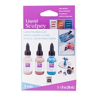 6 Packs: 3 ct. (18 total) Liquid Sculpey® Glam Metallics