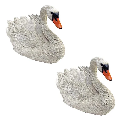 Design Toscano White Swan Statues, 2ct.