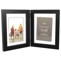 2 Opening Black Hinge 6" x 8" Float Frame, Expressions™ by Studio Décor®