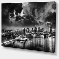 Designart - Amazing Night in New York City - Cityscape Canvas Print