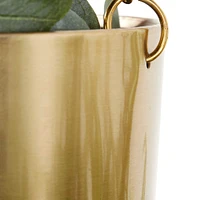 CosmoLiving by Cosmopolitan Gold Metal Glam Planter Set