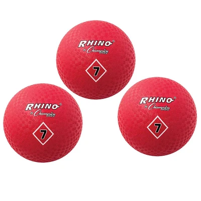 Champion Sports Rhino® 7" Red Playground Ball, 3ct.