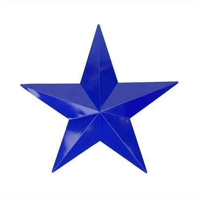 24" Blue Country Rustic Star Indoor/Outdoor Wall Decoration