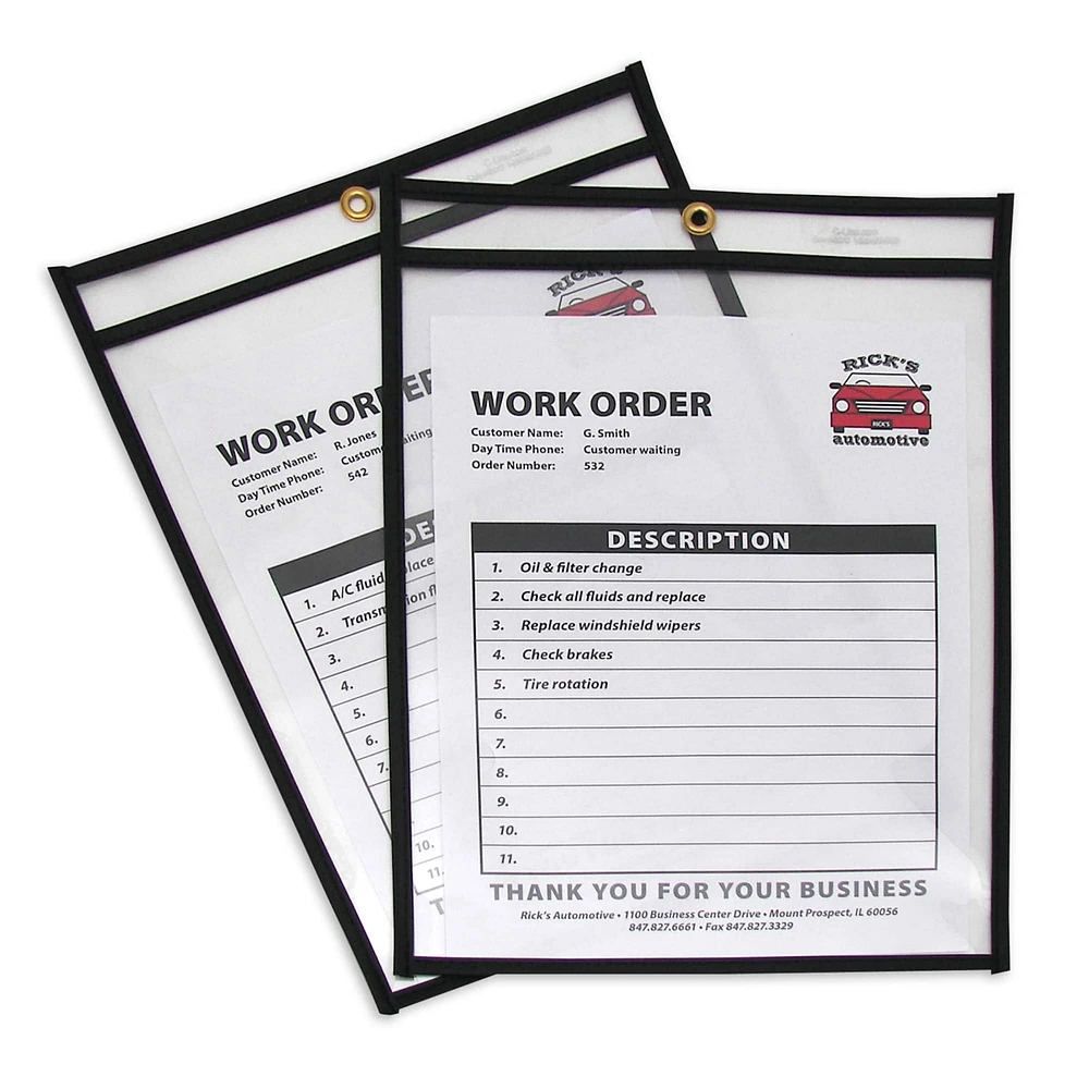 C-Line® 9" x 12" Shop Ticket Holders, 25ct.