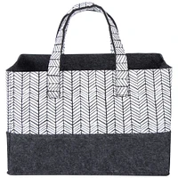 Sammy & Lou® Herringbone Felt Essential Storage Tote