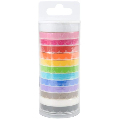 Doodlebug Design Inc.™ Monochromatic Scalloped Washi Tape Set