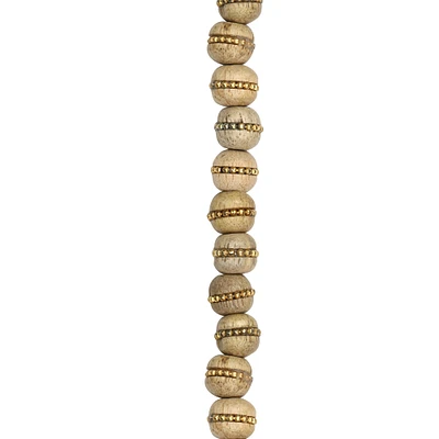 12 Packs: 21 ct. (252 total) Brown & Gold Round Beads by Bead Landing®