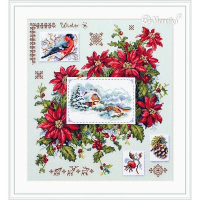 Merejka Winter Sampler Counted Cross Stitch Kit