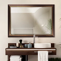 Head West® Oil Rubbed Bronze Rectangular Framed Vanity Wall Mirror