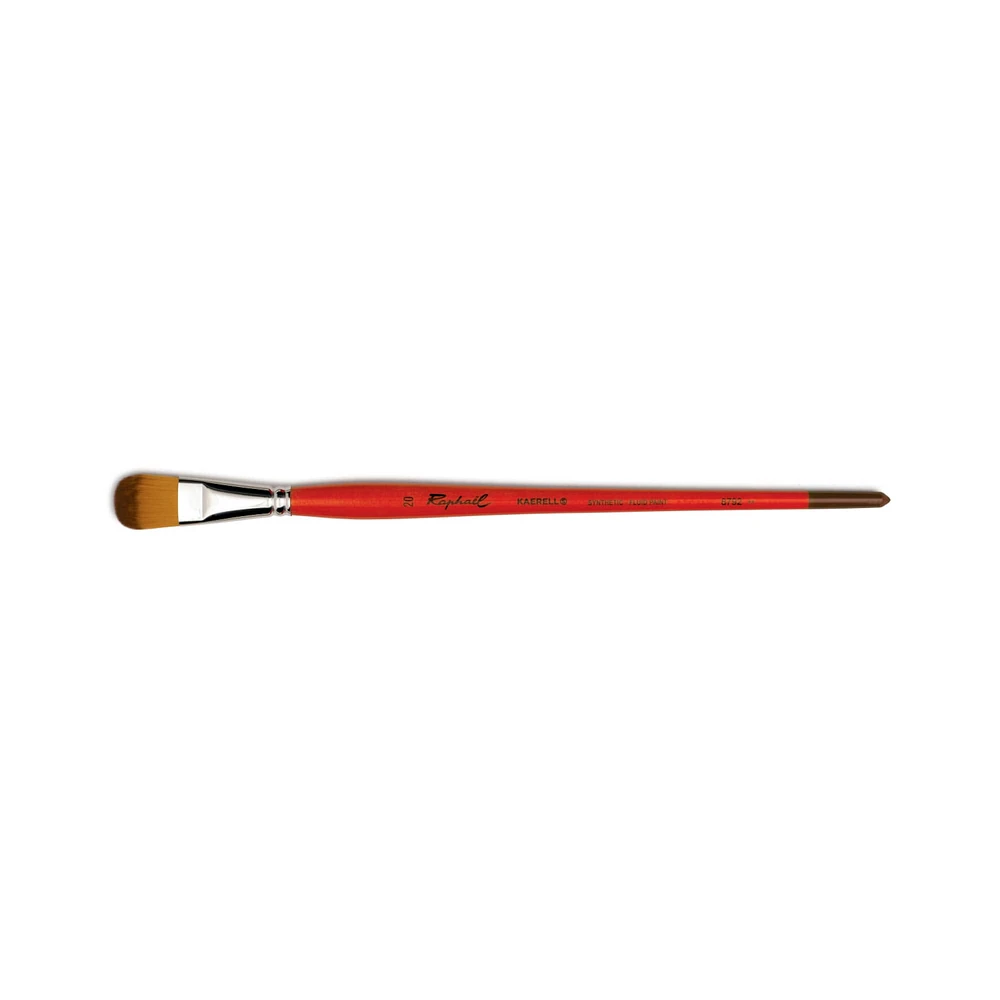 4 Pack: Raphaël Kaërell Long Handle Filbert Brush, Size 20