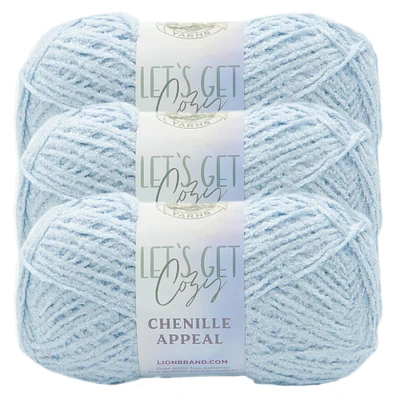 3 Pack Lion Brand® Chenille Appeal Yarn