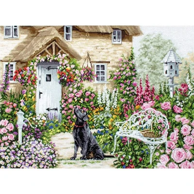 Luca-s The Cottage Garden Counted Cross Stitch Kit